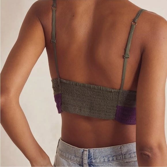 NWT Free People Another Weekend Longline in army combo - Picture 3 of 7